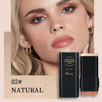 💥Buy 1Get 1 Free💥Dual-ended eraser foundation stick: long-lasting concealer and highlighter makeup tool for a perfect makeup look