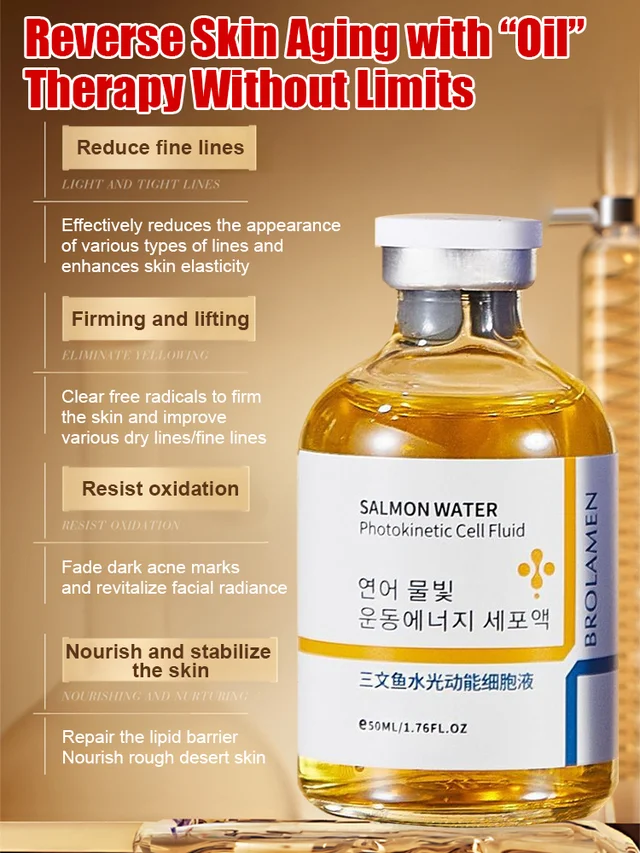 🔥BUY 1 GET 1 FREE🔥🔥Flash Sale⚡ 50K+ SOLD! Salmon Water Light Anti-Wrinkle Essence