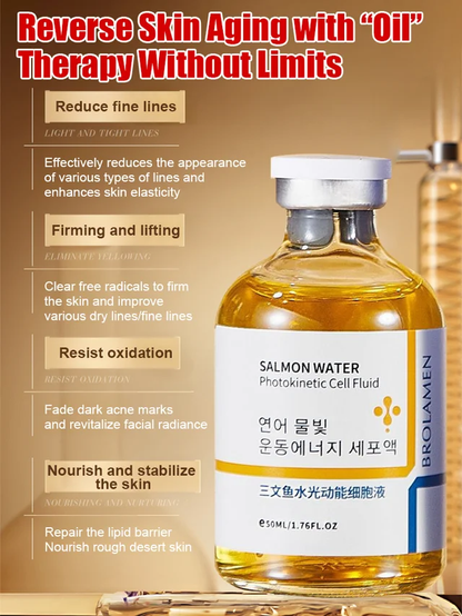 🔥BUY 1 GET 1 FREE🔥🔥Flash Sale⚡ 50K+ SOLD! Salmon Water Light Anti-Wrinkle Essence