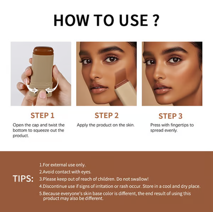 🔥Discover Flawless Beauty with the Solid Tinted Foundation Face Stick! 💄✨