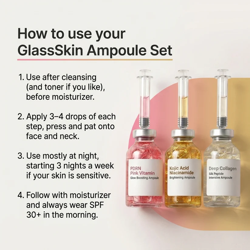 ✨Last Day 50% Off GlassSkin Ampoule Set