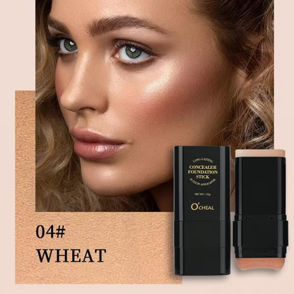 💥Buy 1Get 1 Free💥Dual-ended eraser foundation stick: long-lasting concealer and highlighter makeup tool for a perfect makeup look